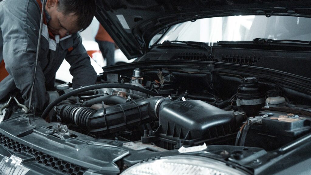 a mechanic at a Brisbane car repair and maintenance centre